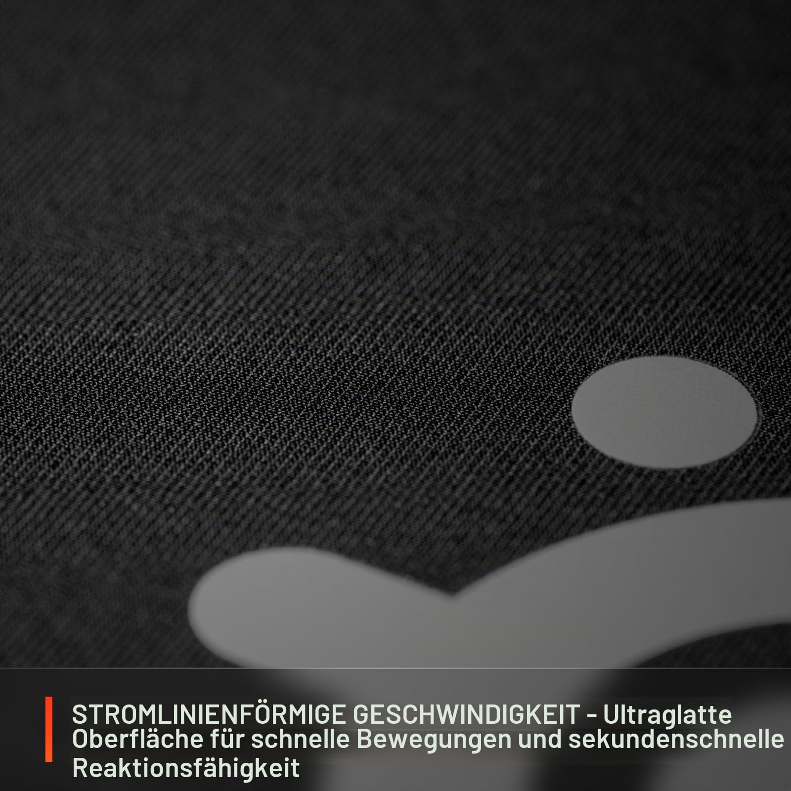 SteelSeries QcK L Performance Speed Gaming-Mauspad 42 x 49 cm rutschfeste Neopren-Gummiunterseite