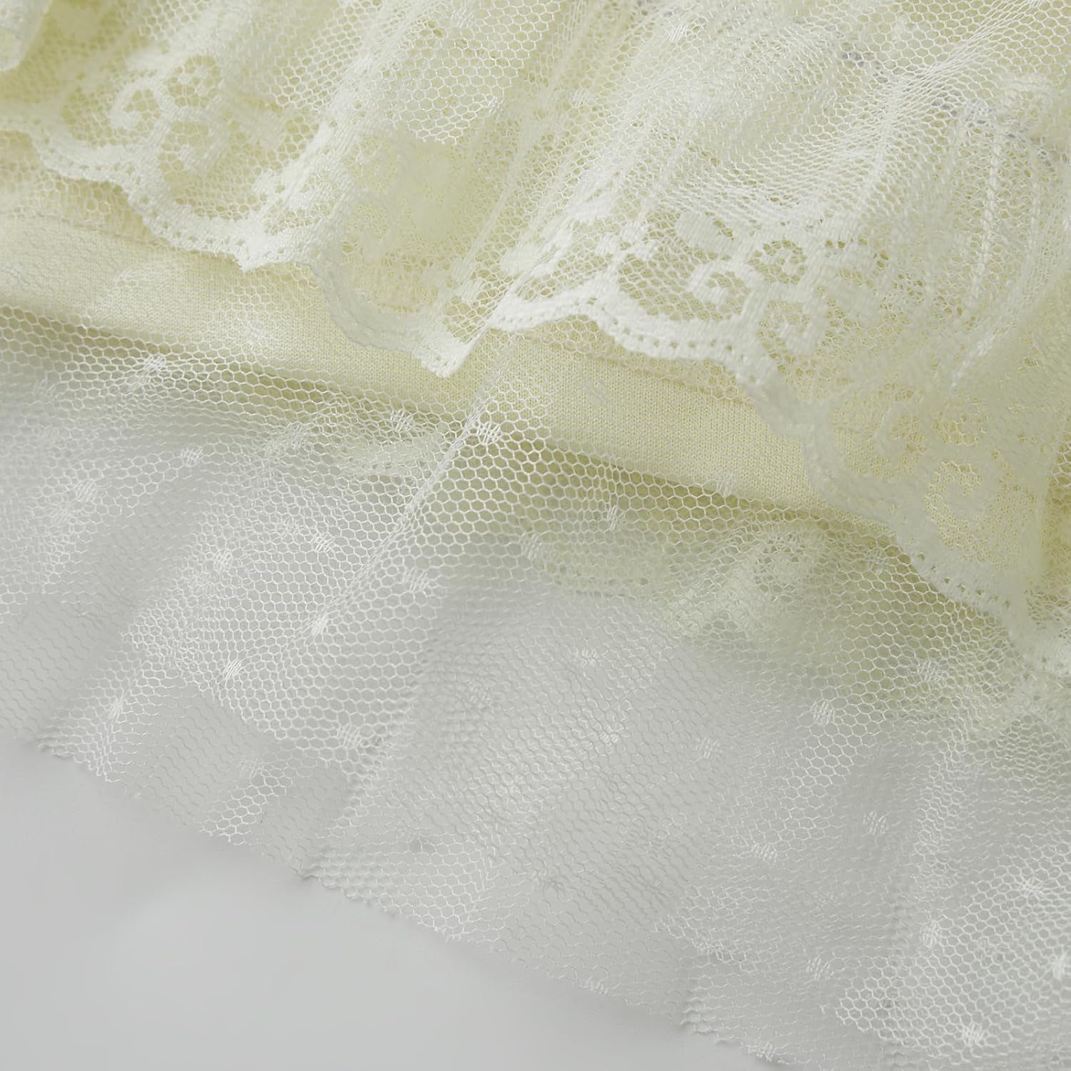 Womens Sexy Lace Mini Skirts Low Waist Bow Mesh Layered Ruffle Micro Skirt Coquette Going Out A Line Skirt Skort - Image 6