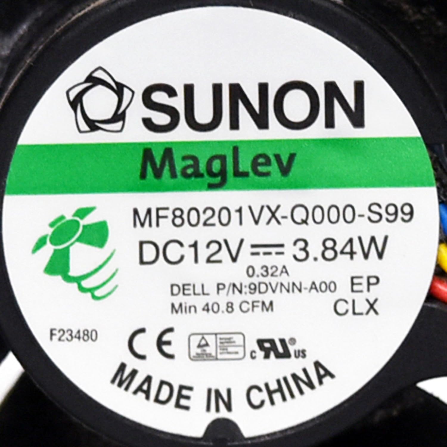 9DVNN Genuine OEM Rear Small Form Factor PC Computer Fan for Dell Optiplex 390 790 990 3010 7010 9010 4-Wire 5-Pin Power Connector Foxconn AVC Sunon Rev:A00