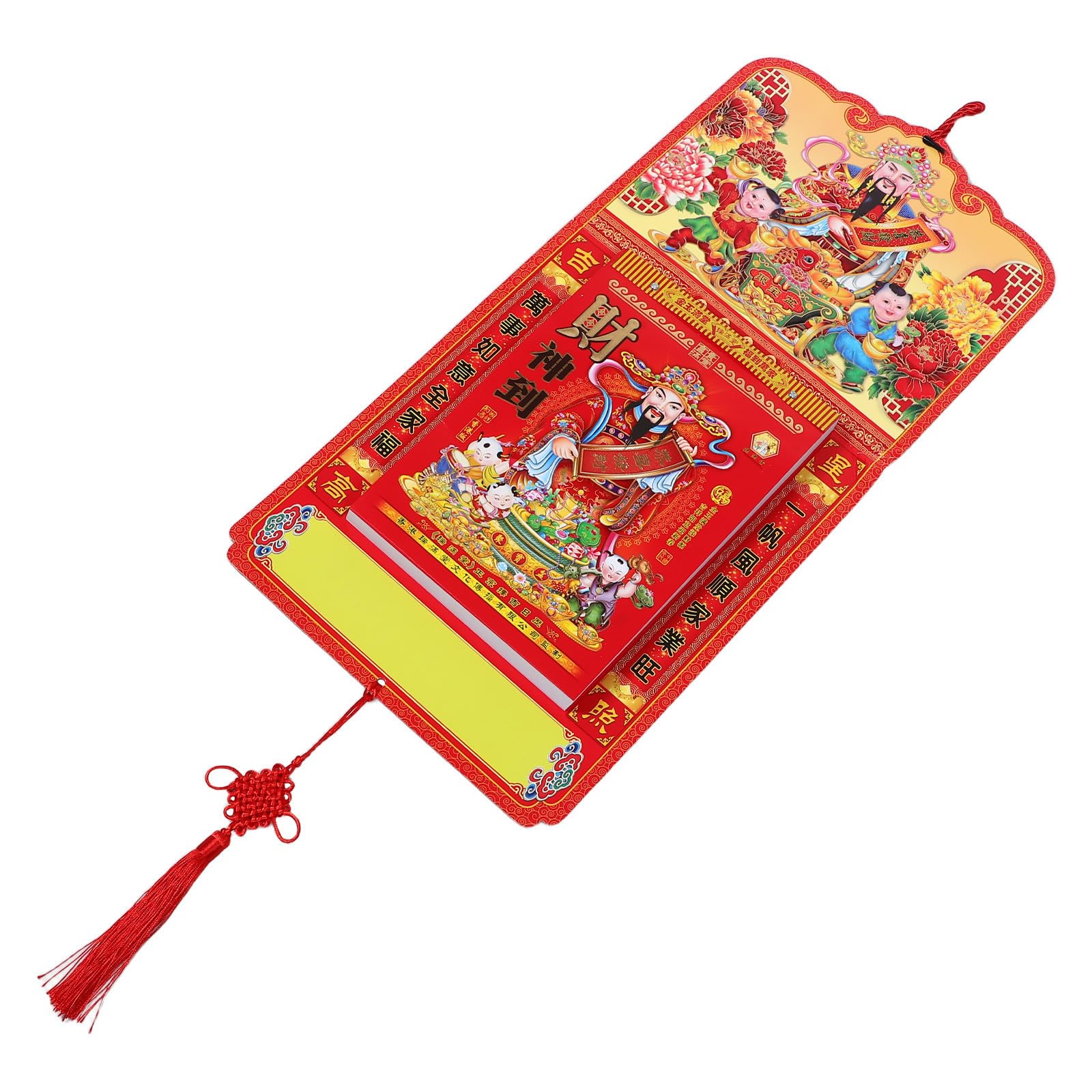 iplusmile Calendario de Pared 2027 Año Cabra Resistente al Desgarro con Recomendaciones de Feng Shui en Papel para Cocina y Casa de Té
