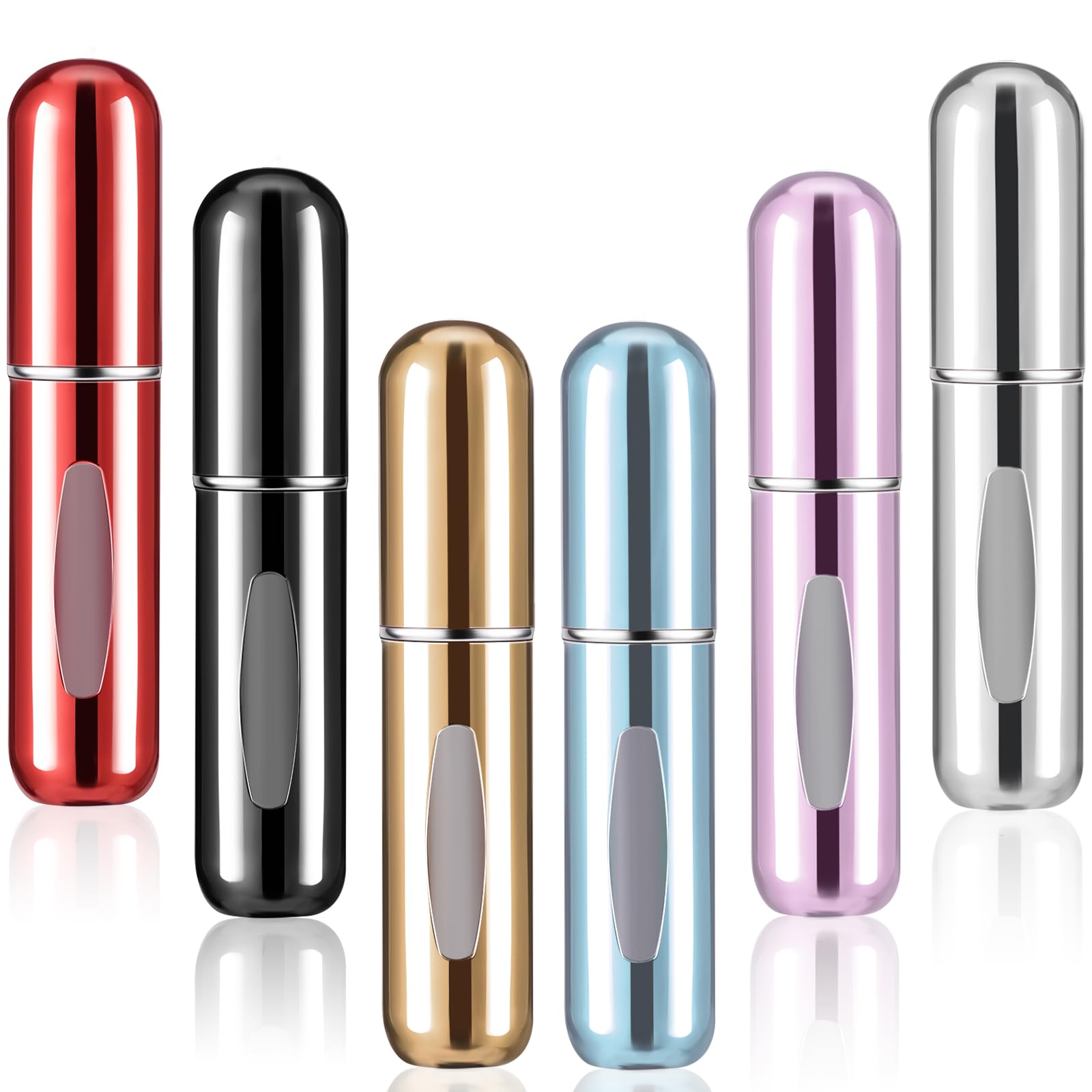 6pcs Mini Perfume Travel Refillable Bottles-5ml Portable Atomizer Sprayer,Empty Pump Container for Traveling and Outgoing