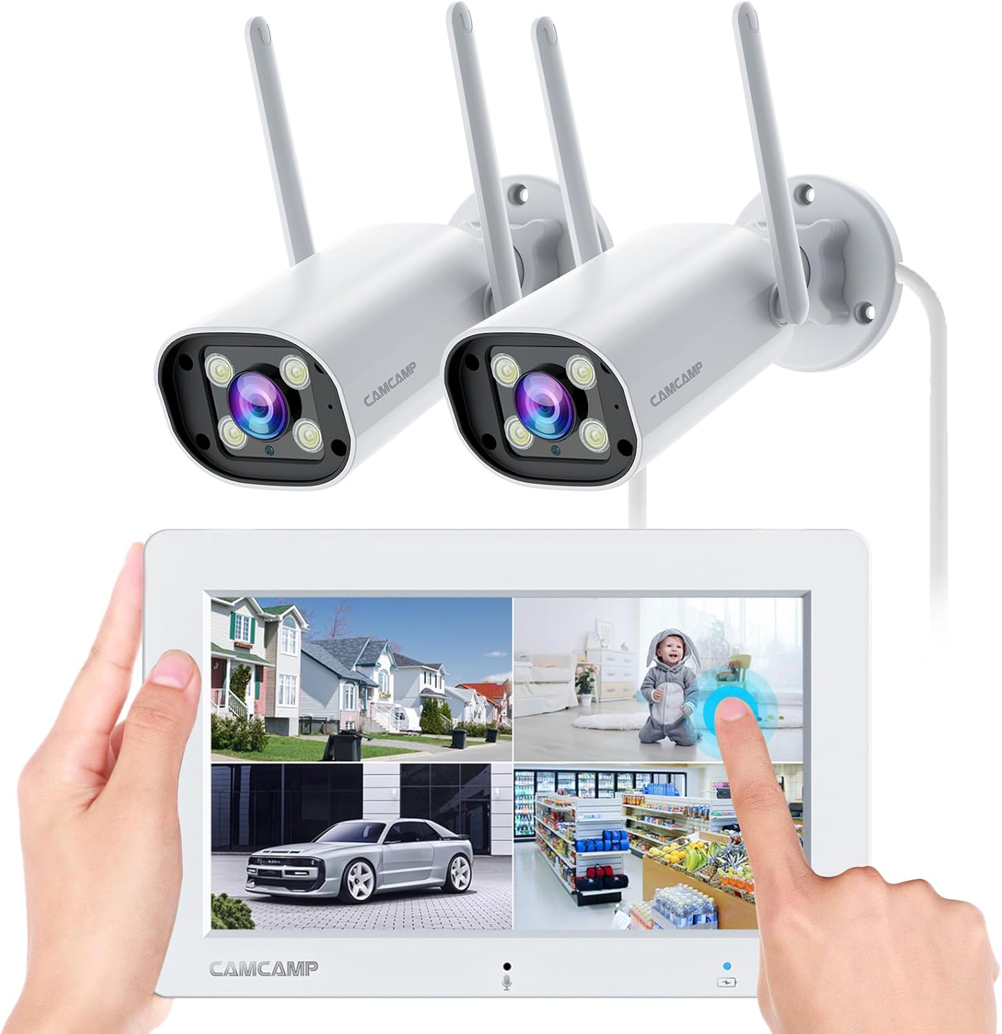 Amazon.com : Camcamp Wireless Security Camera System with 7 ...