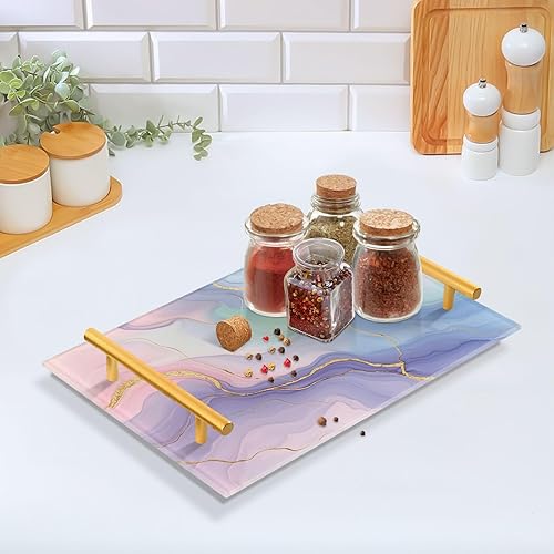 Miniatura 19 de Bandeja de tocador de mármol negro dorado para mostrador de baño, bandeja rectangular de mármol, bandejas decorativas de cocina, bandejas de Mármol
