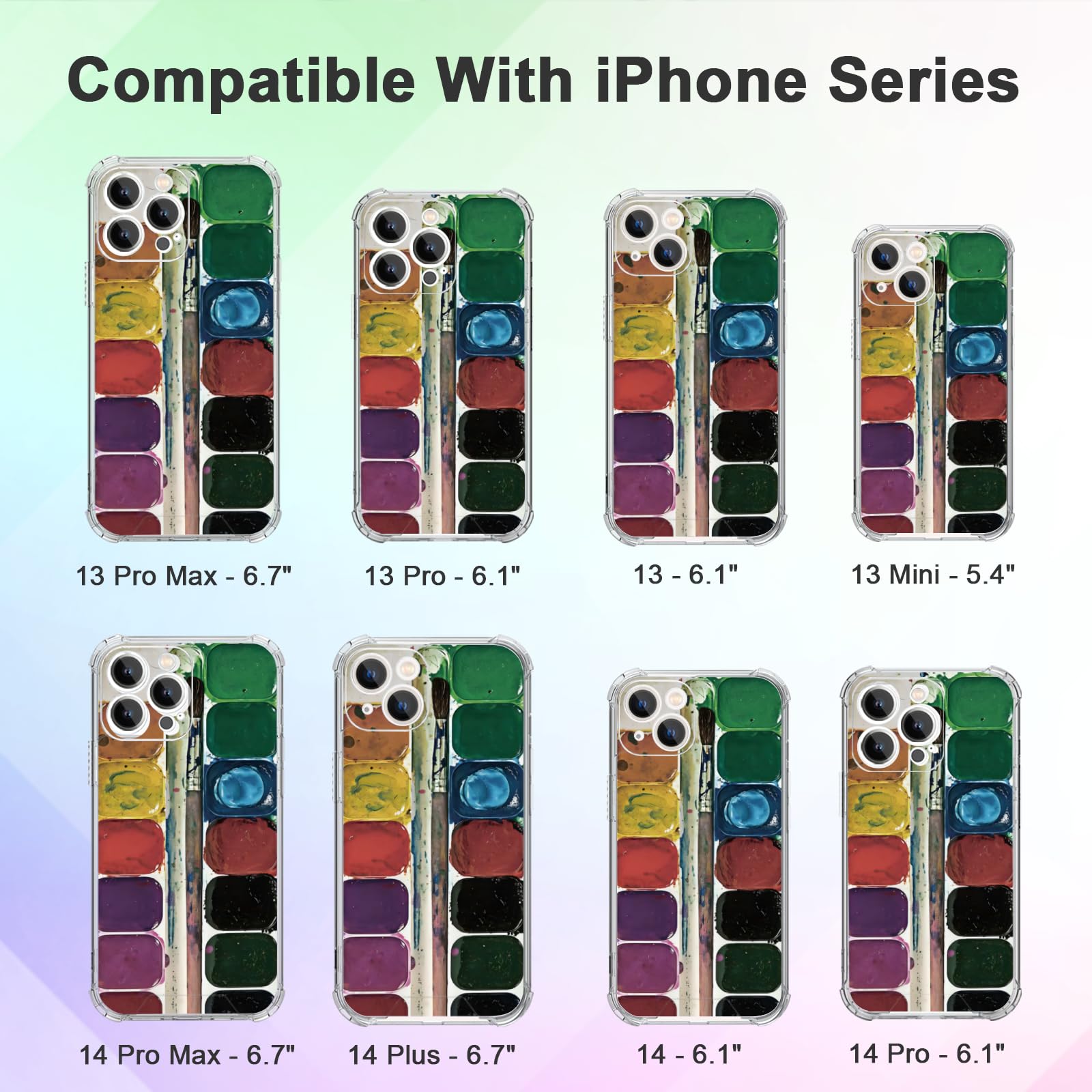 Amazon.com: MMYAJT Watercolor Paintbox with Brush Phone Case Fit
