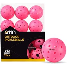 A11N S40 Outdoor Pickleball Balls- USA Pickleball Approved for Tournament Play, 3/6/12/50-Pack, Neon Green/Fuchsia/Tangerine