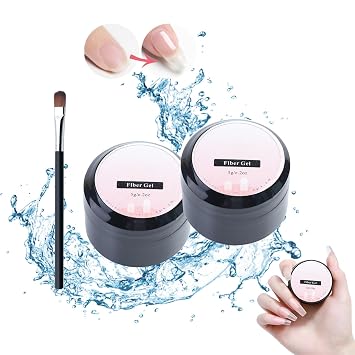 Nail Re-pair Protection Gel, 2025 Upgraded Nail Repair Kit for Split Natural Nails, Instant Cracked Nail Re-pair Gel, Broken Nails Repair Kit for Natural Nails, Easy Quick Fix for Home Use 2pcs