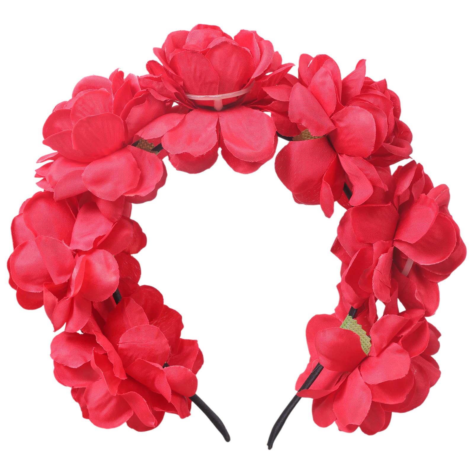 Fentency Gothicism Rose Headbands Halloween Cosplay Hair Hoop Carnivals Headbands for Bridal Wedding and Festival