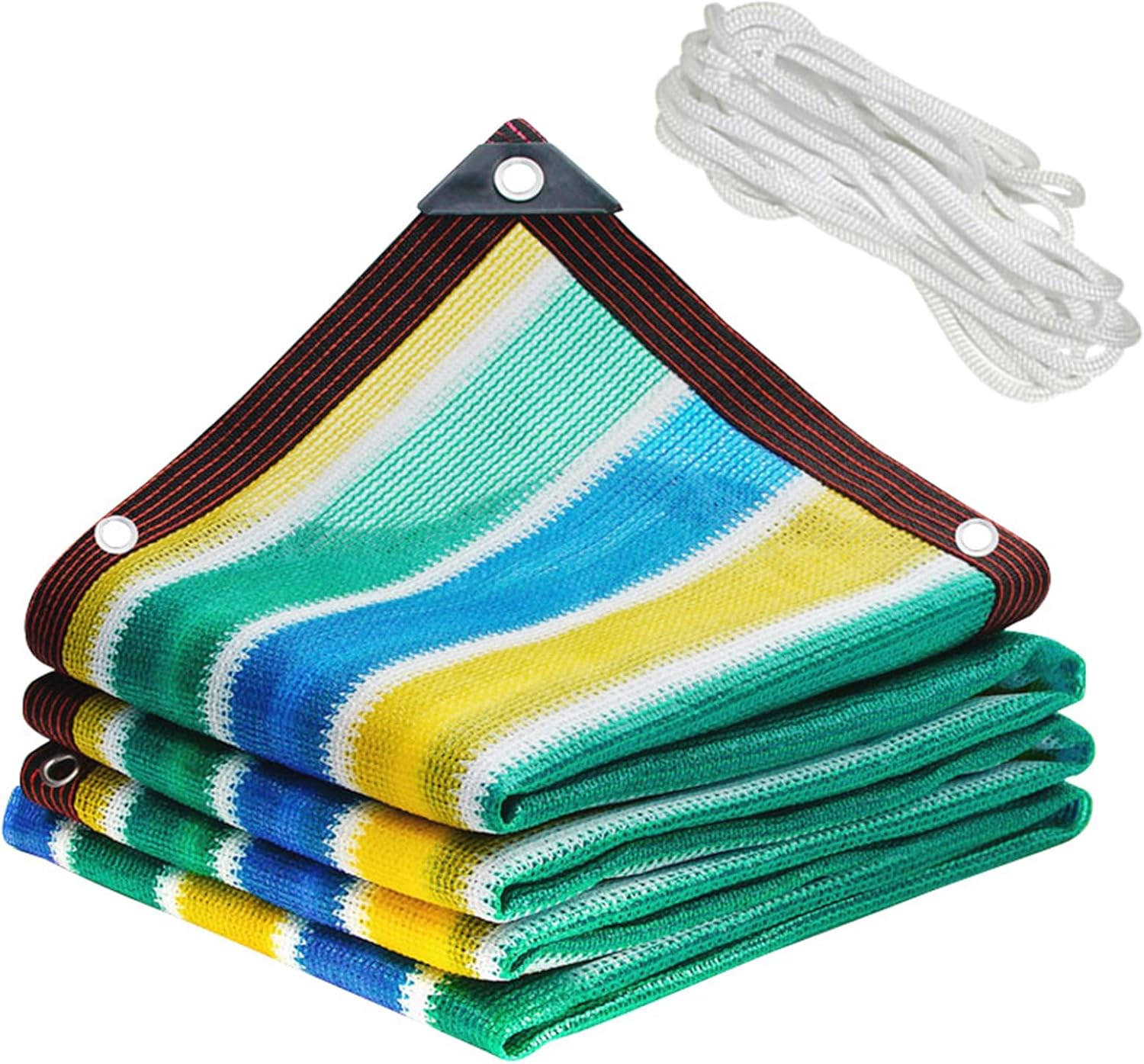 Shade Cloths 6.56'x9.84', Durable Breathable, Plant Shades for Outdoor Plants - with 8M Rope, Small Shade Cloth for Plant Pergola Patio Greenhouse Chicken Coop, Multicolor