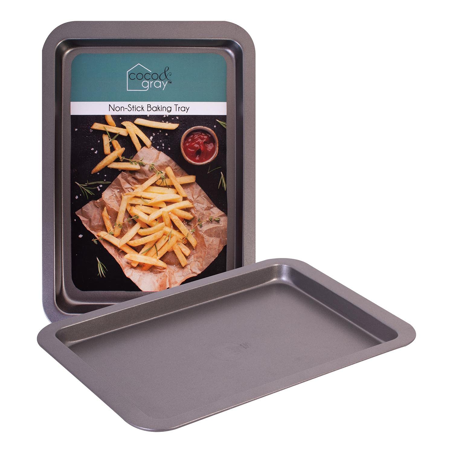 Yöl Tray 33 X 23Cm Non Stick Rectangular Baking Tray Roasting Tin Tray For Oven Cooking 33X23x4cm Home Kitchen Baking, Roasting, Cooking