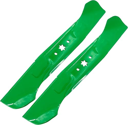 Caltric Paquete de 2 cuchillas de cubierta de 46 pulgadas compatibles con Troy Bilt Mustang 46 XP 2013-2019942-04244A 742-04290