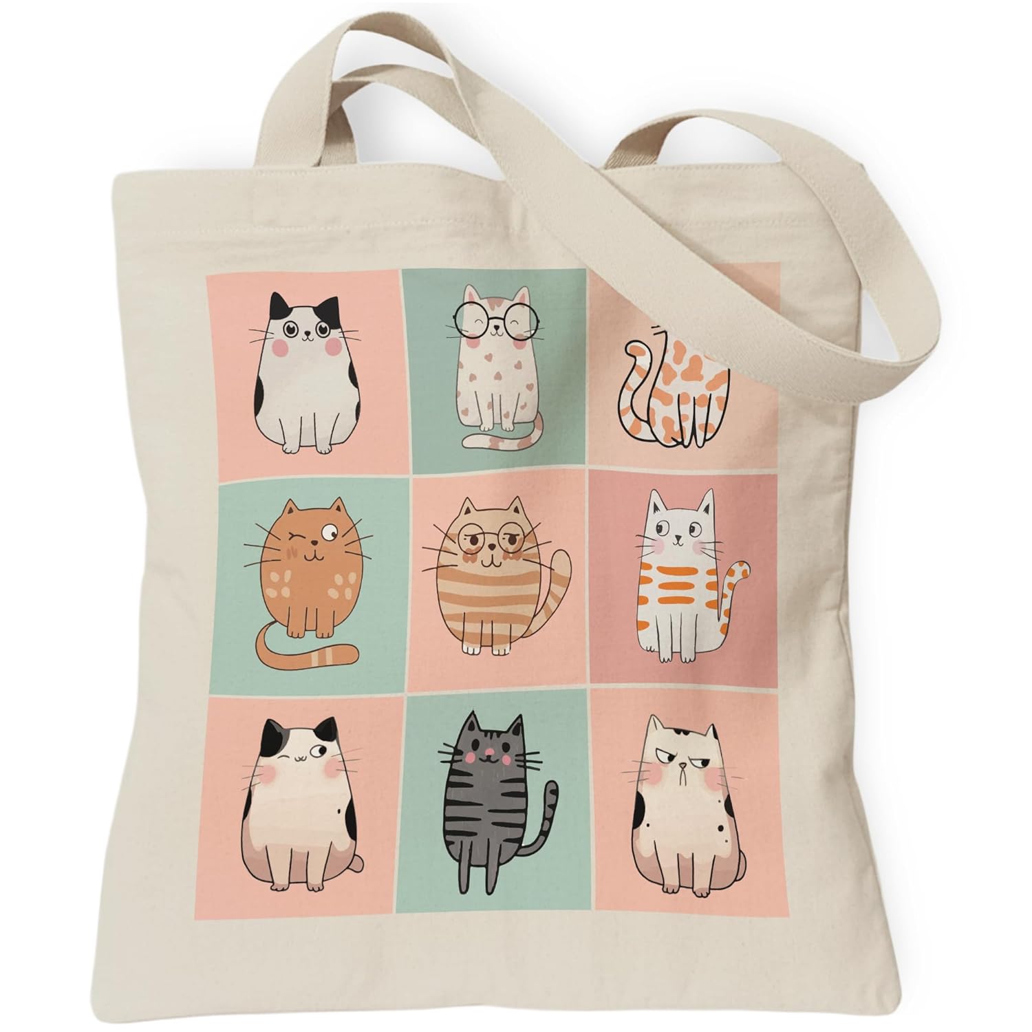 Pets Lover Gifts Tote Bag for Women Dogs Cats Bee Aesthetic Canvas Bag with Inner Pocket