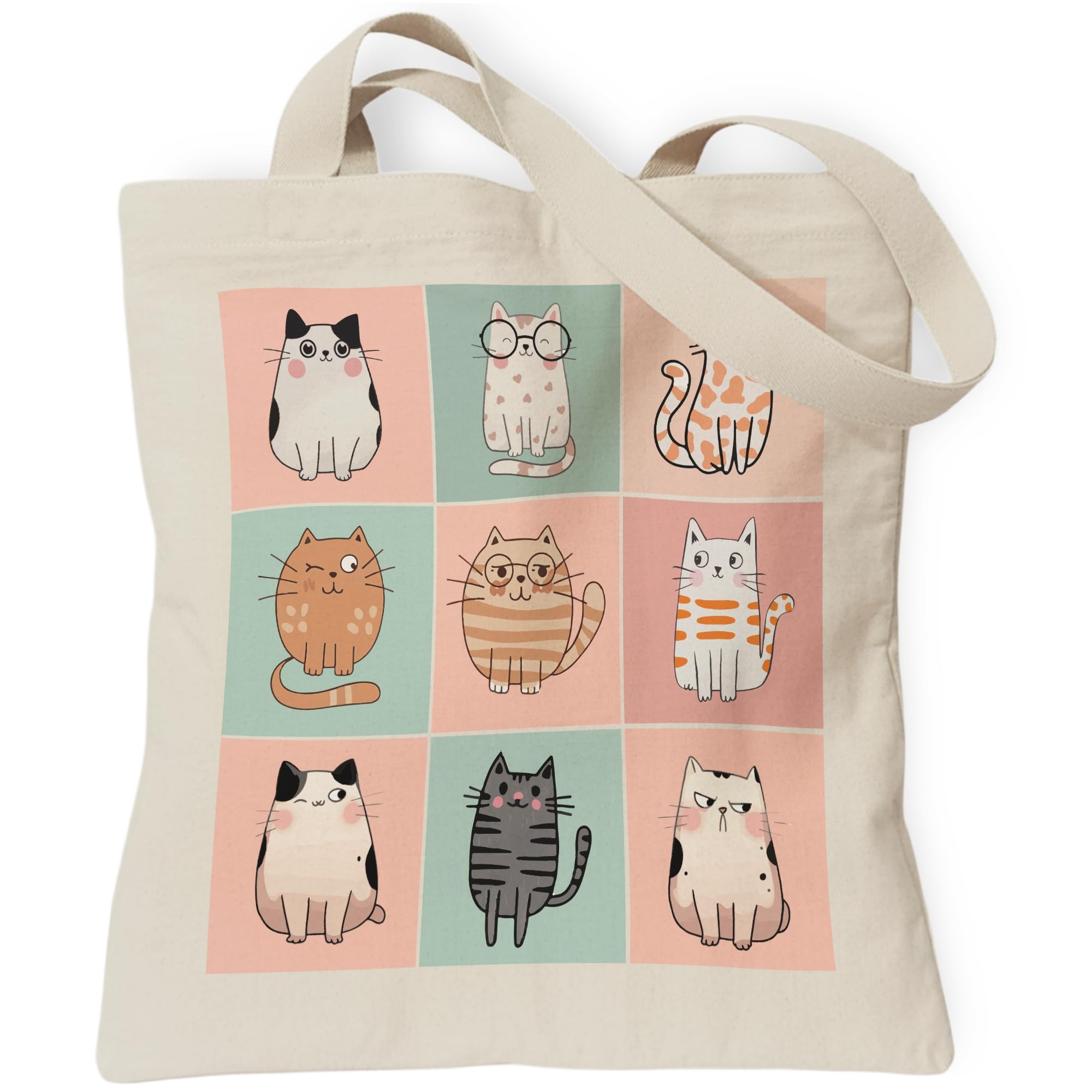 Pets Lover Gifts Tote Bag for Women Dogs Cats Bee Aesthetic Canvas Bag with Inner Pocket