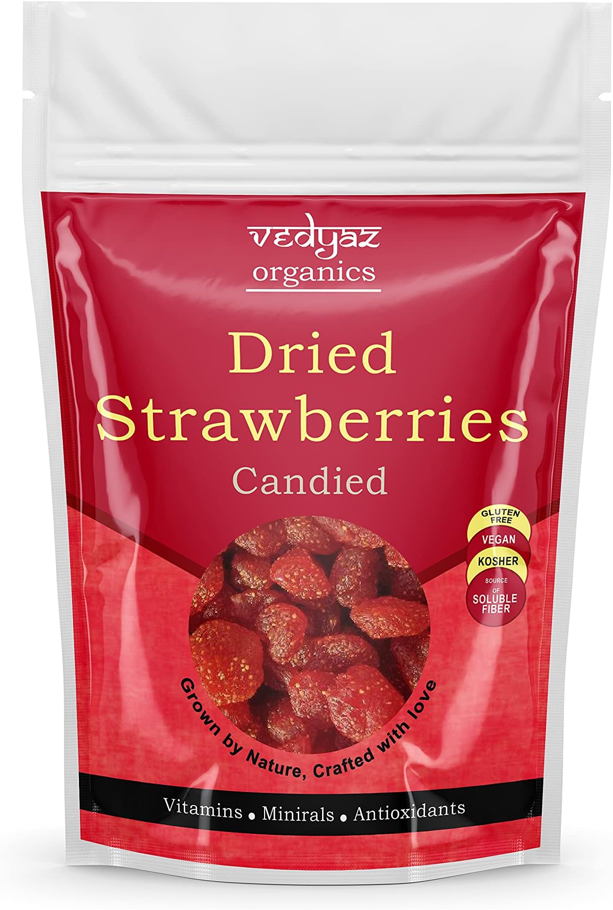 Dried Candied Strawberry/Strawberries Dry fruit - 500gm