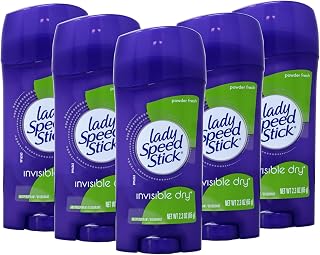 Lady Speed Stick 止汗除臭剂隐形干粉清新2.30盎司(5包)