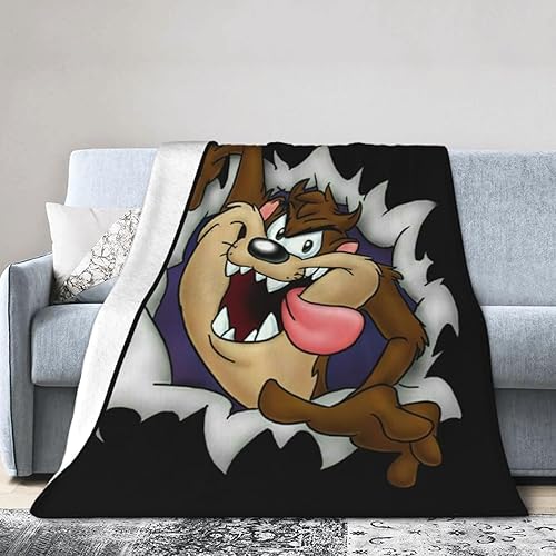 Miniatura 2 de Manta de franela de anime de dibujos animados de franela suave y ligera para sofá, cama, sala de estar, con aire acondicionado, regalo para adultos