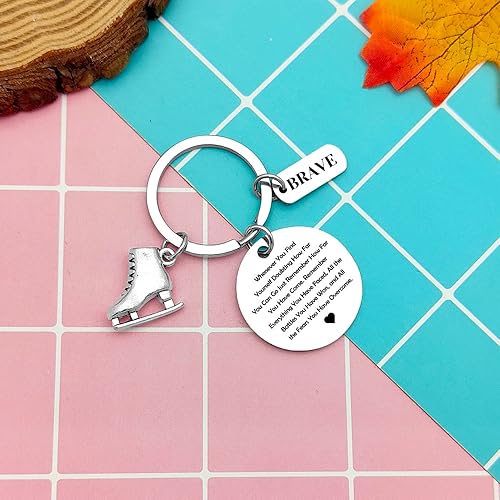 Miniatura 5 de Heigebi Roller Skate Keychain Athletic Keychain Roller Skate Gifts Keyring Skate Lover Gift