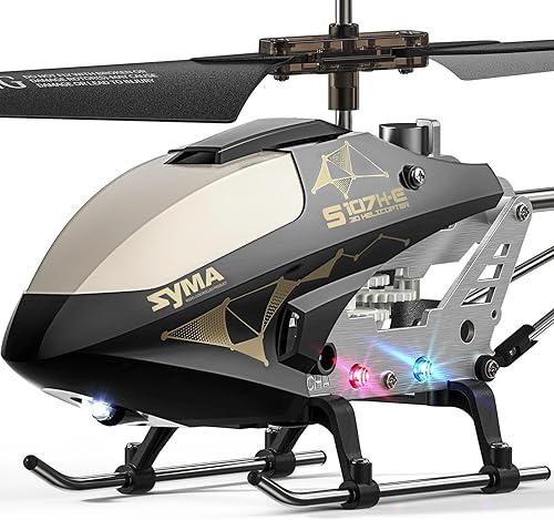 Miniatura 13 de SYMA S107H-E Helicóptero RC para niños de 8 a 12 años, helicóptero de control remoto con retención de altitud, despegue y aterrizaje con una tecla