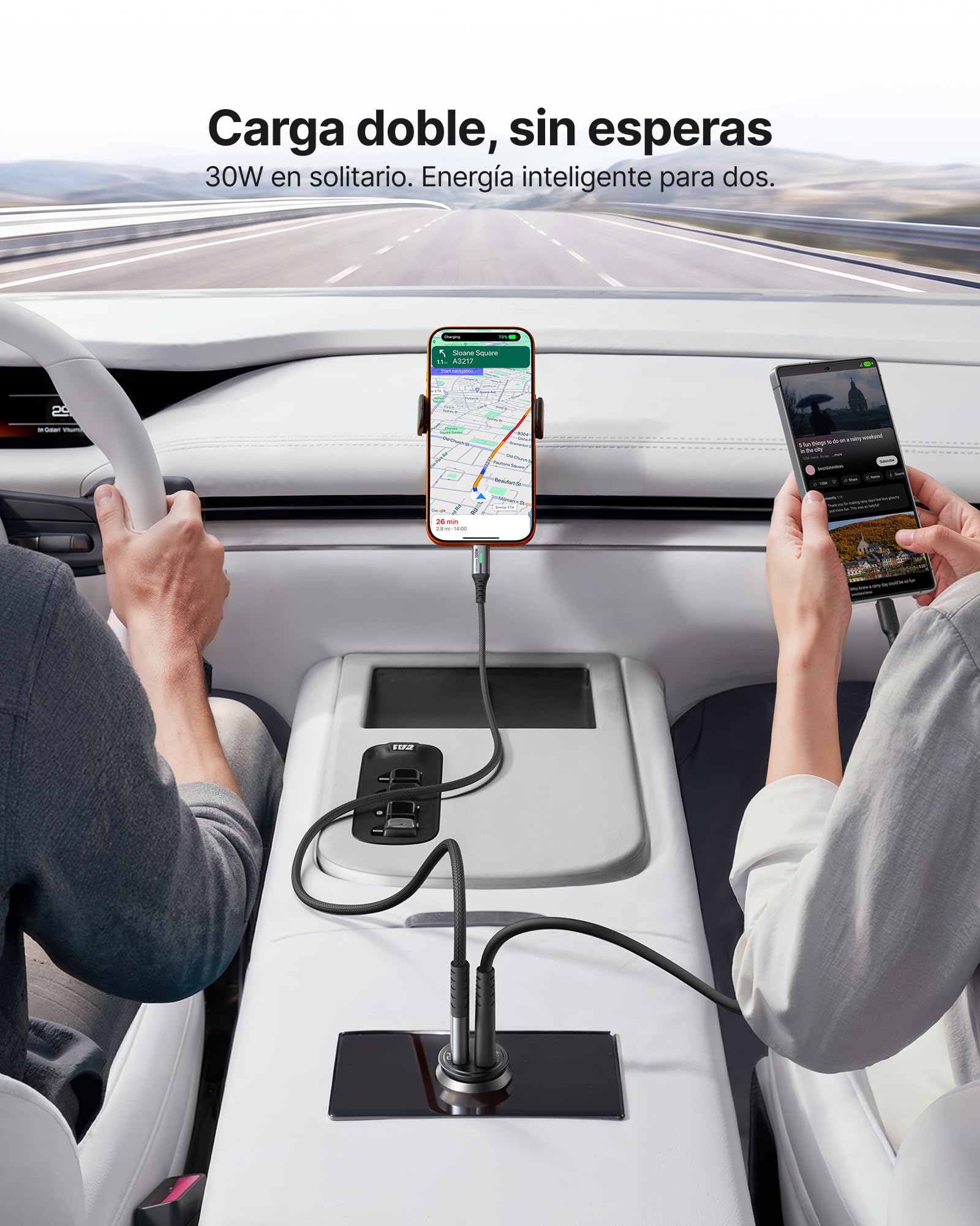 INIU Power Bank, Pequeño 20000mAh 22,5W+60W Cargador de Coche