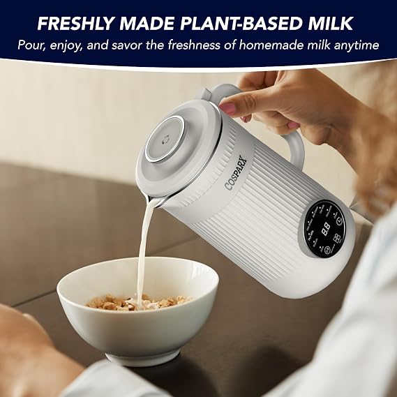 8 in 1 Nut Milk Maker Machine Blender, 32oz Homemade Soy, Almond, Oat, Coconut, Plant Based and Non Dairy Beverages, Nutmilk Maker Machines with Delay Start and Keep Warm Functions