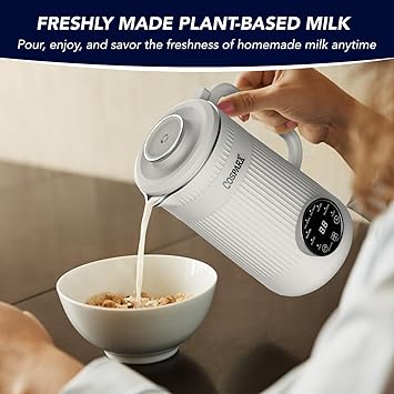 8 in 1 Nut Milk Maker Machine Blender, 32oz Homemade Soy, Almond, Oat, Coconut, Plant Based and Non Dairy Beverages, Nutmilk Maker Machines with Delay Start and Keep Warm Functions