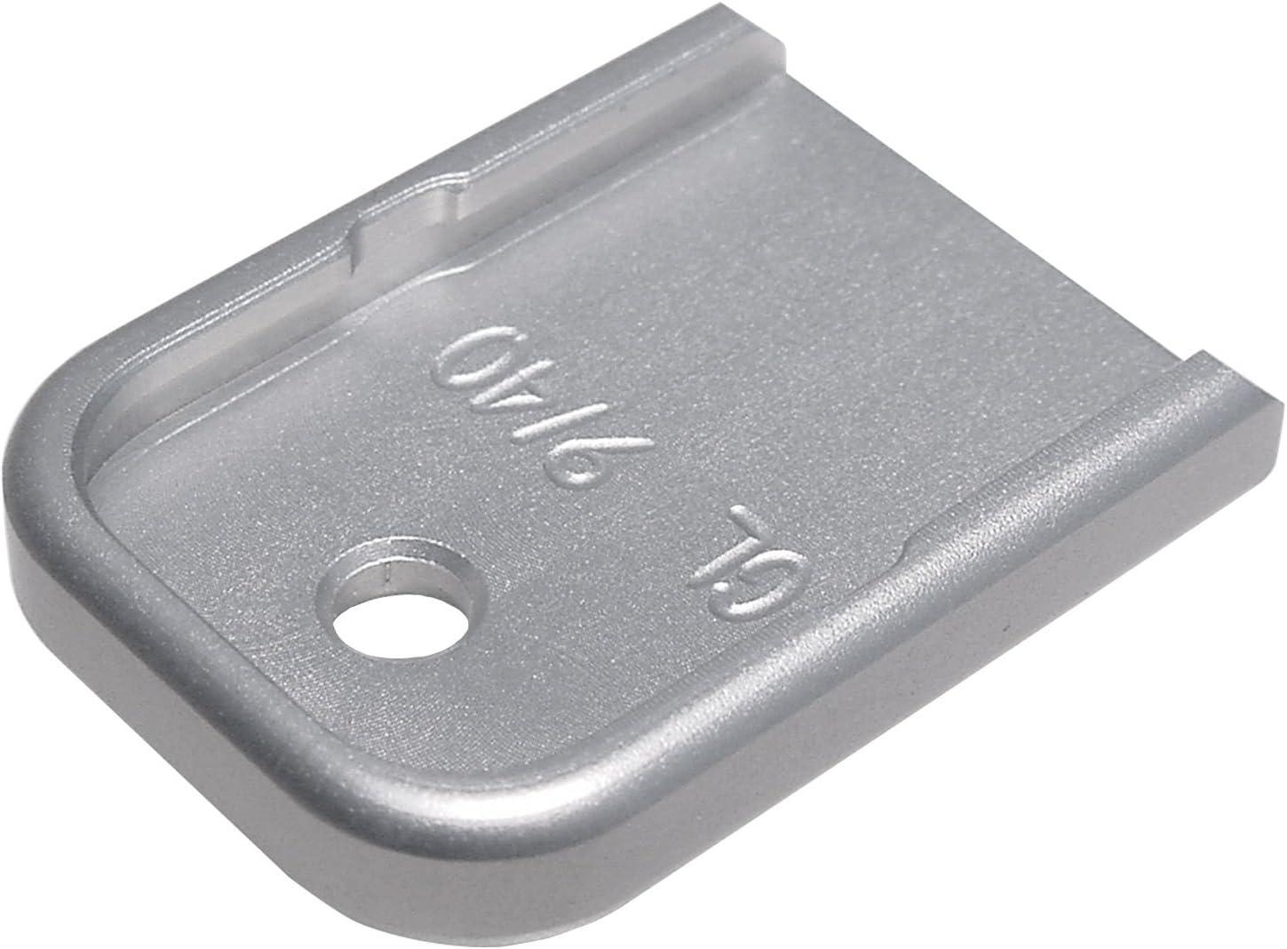 Magazine Base Plate for Glock 9MM .40 Gen 1-5 Silver NDZ Grim Reaper 3