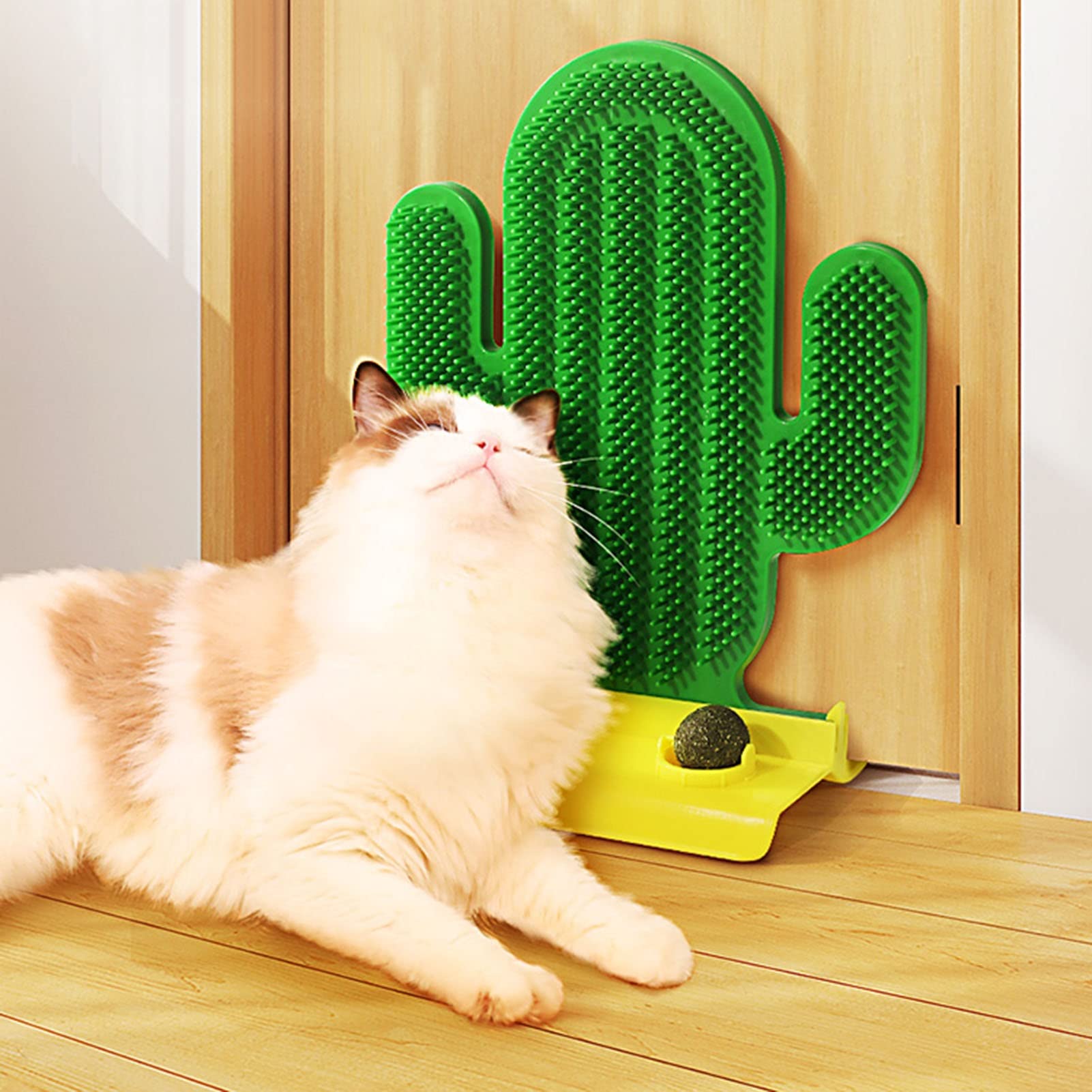 Katzen-Selbstpfleger, Katzenspielzeug, Katzenkratzer, Katzeneckenbürste, Wandkratzer-Massagegerät for Katzen, for Katzen mit langem und kurzem Fell, Kätzchen/372/2034