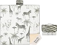 Insular Safari Baby Splat Mat 51x51 Inch - Waterproof Anti-Slip High Chair Floor Protector, Portable Picnic Mat for Arts & Crafts