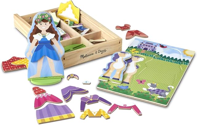 Melissa & Doug Princess Magnetic Dress-Up Play Set | Pretend Play Toy | Cognitive Skills | 3+ | Gift for Boy or Girl
