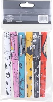 Innovative Designs Nightmare Before Christmas 6 Pack Pens with Sticky Note Tabs