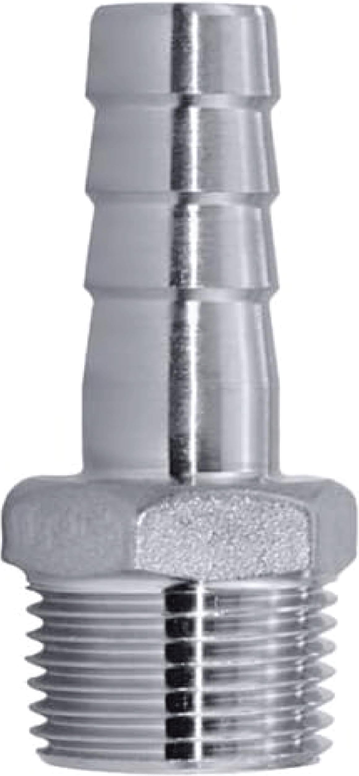 1/2" MPT x 3/8" Barb - Stainless by Midwest Homebrewing and Winemaking Supplies