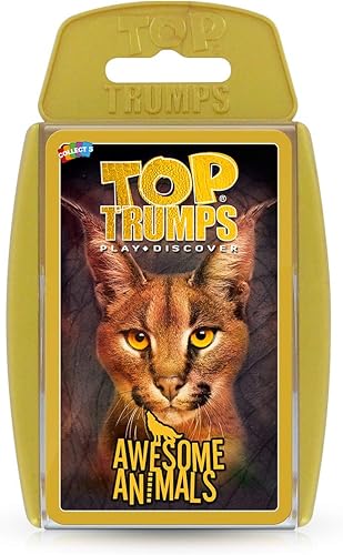 Top Trumps Juego de cartas de animales impresionantes, entretenido y educativo con increíbles criaturas de todo el mundo  Diversión familiar para