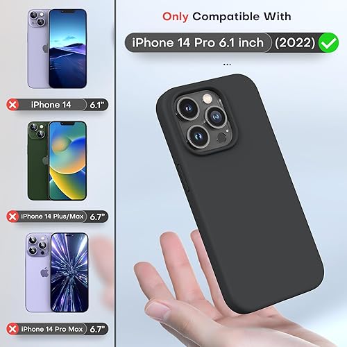Vista 157 de TOCOL - Funda 5 en 1 para iPhone 11, con 2 protectores de pantalla + 2 protectores de lente de cámara, funda delgada de silicona líquida a prueba