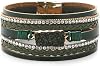 Long tiantian Leather Wrap Bracelets Boho Bracelets for Women Stackable Rhinestone Leatheer Bangles Boho Western Outfit Accessories Jewelry Gifts Birthday Christmas Gifts Stocking Stuffers