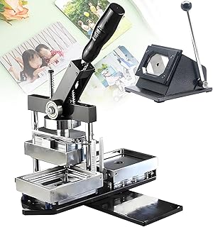 Rectangle Button Maker Kit Magnet Maker Machine 80 53mm 90 65mm 1 Press Machine 1 Paper Cutter 100 Sets Consumables for Custom Badge Creation