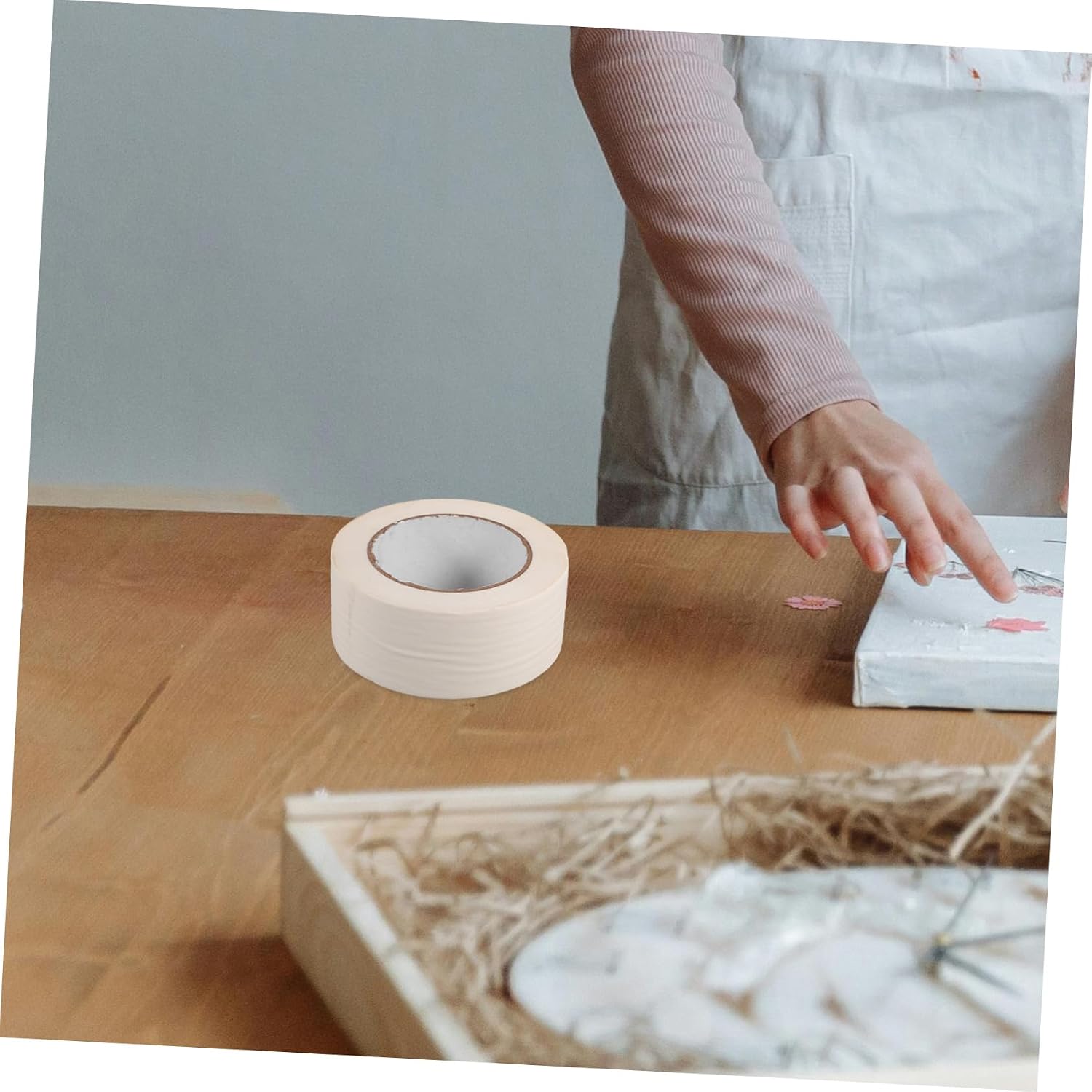 White Painters Tape 1 Roll Paper Automotive Masking Tape