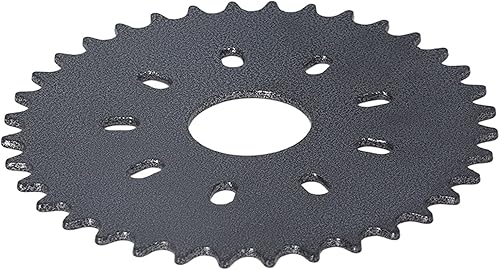 Miniatura 7 de Piñón plano trasero, piñón de cadena plana de 36 dientes con kit de montaje de adaptador de 9 agujeros, apto para bicicletas motorizadas motorizadas