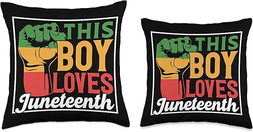 Miniatura 3 de Freedom Juneteenth Celebrate Pride African America This Boy Loves Juneteenth American Africa Black 1865 Us USA - Almohada de 18 x 18 pulgadas,