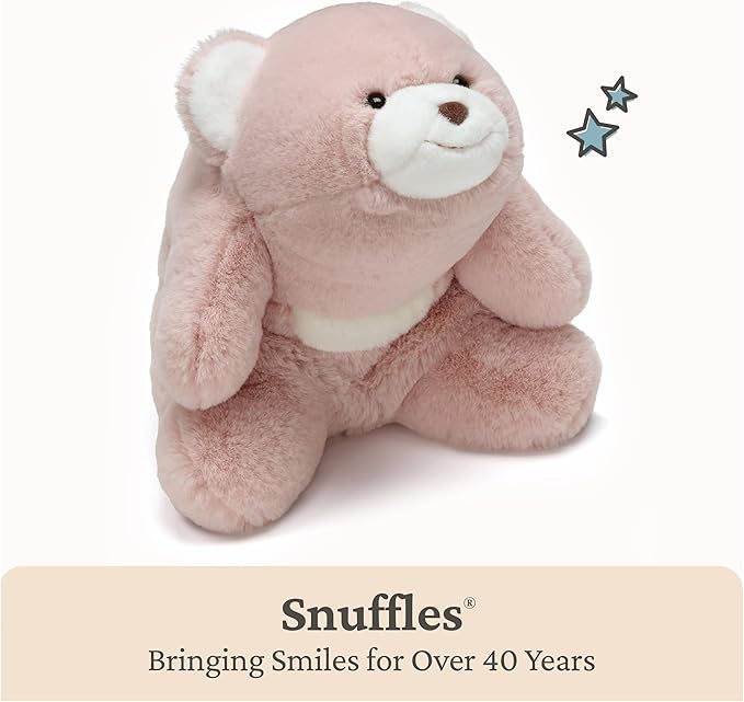GUND Original Snuffles Teddy Bear, Premium Stuffed Animal for Ages 1 and Up, Pink, 10” miniatura 4
