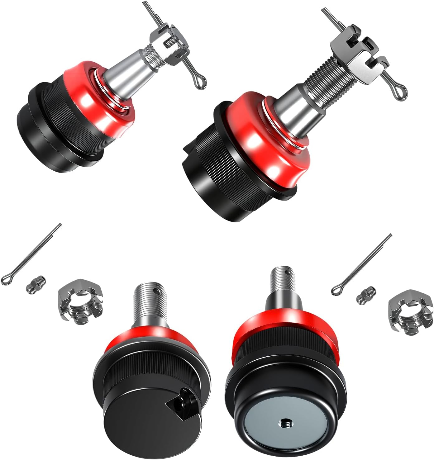 10642 Heavy Duty Replacement Ball Joints Compatible with Jeep Wrangler 1987-2006, Fit for Dana 30 & 44 Axles, for Cherokee 1984-2001, for Comanche 1986-1992, Suspension Ball Joint Kit
