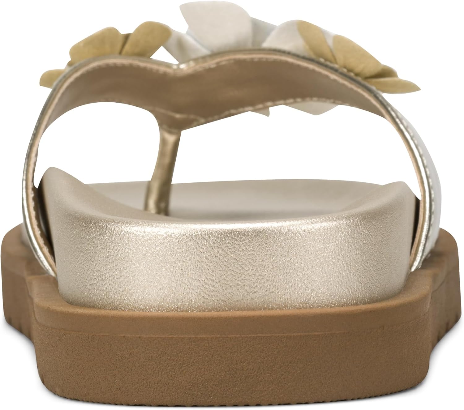 KARL LAGERFELD womens Hayze Fleur Flip Flop With Flower Embellishments