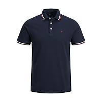 JACK & JONES Jjepaulos Polo Ss Noos Maglietta, Marino12136668