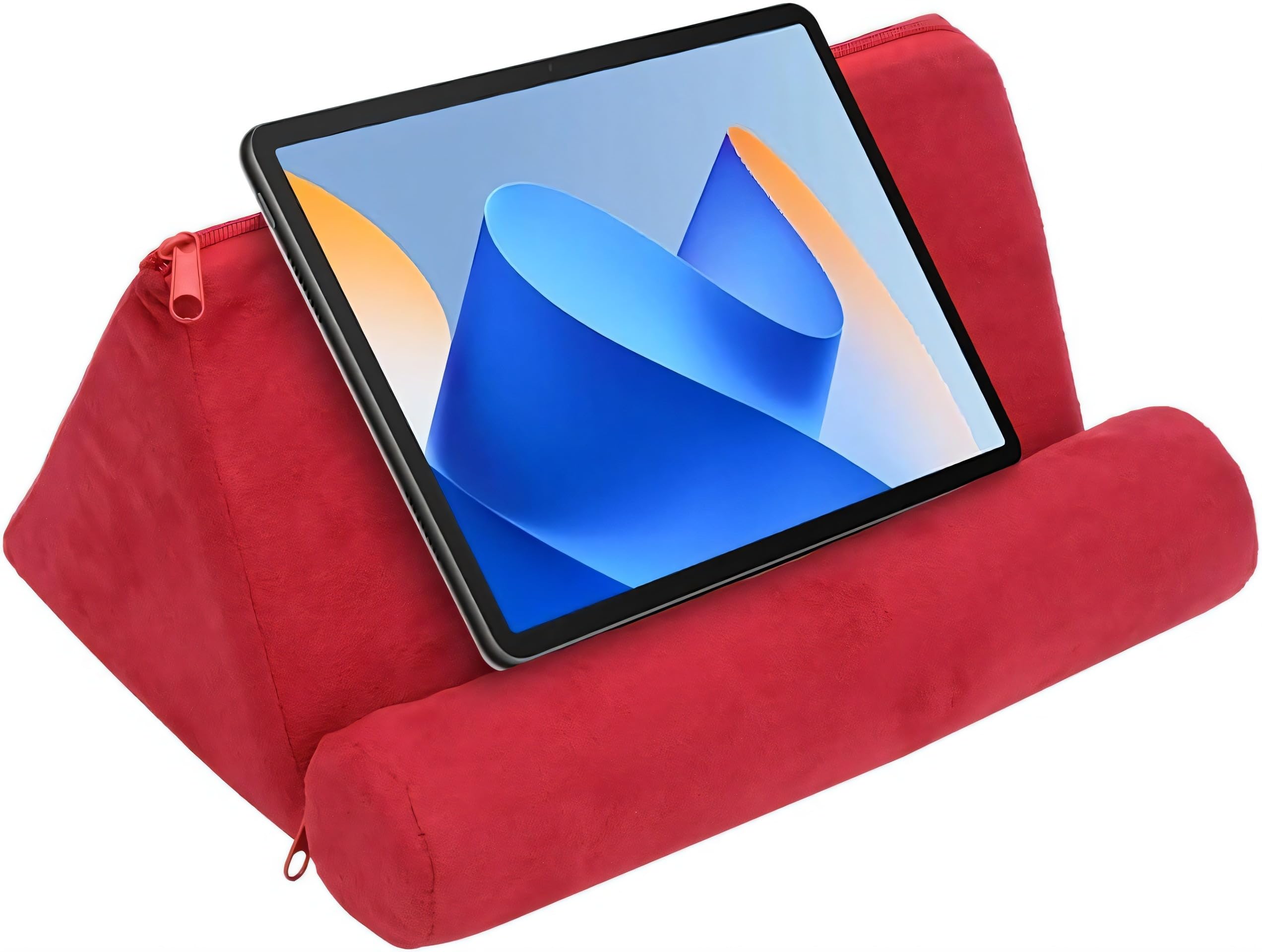 Supporto Tablet Letto, Leggio da Letto con Cuscino Comodo per Tablet, E-reader, Libri e Riviste, Porta Tablet da Pieghevole e Portatile