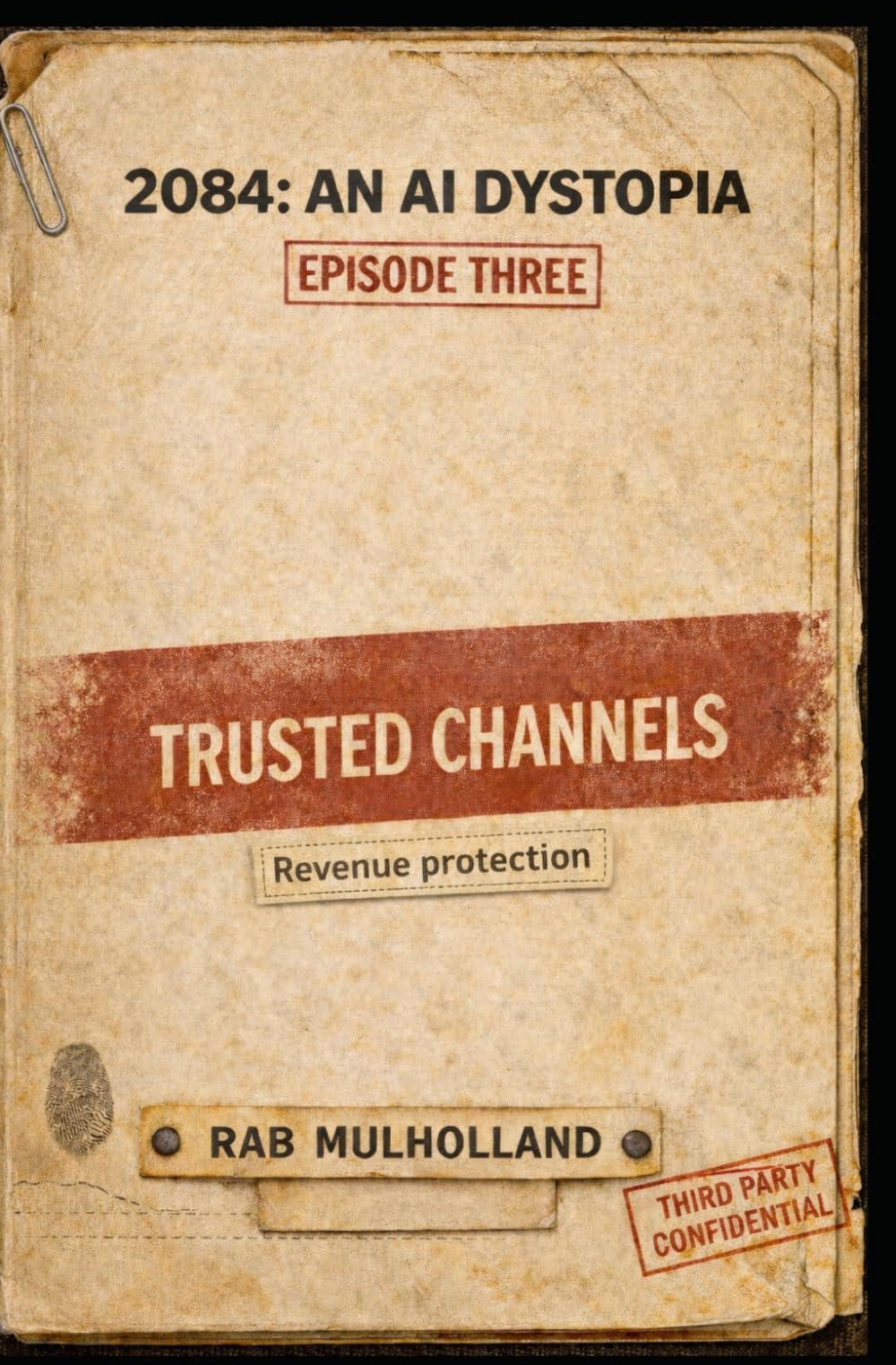 2084: An AI Dystopia - Episode 3: Trusted Channels: In the near-future, AI-enabled online “safety” is the interface and containment is the business ... compliance and behavioural containment.)