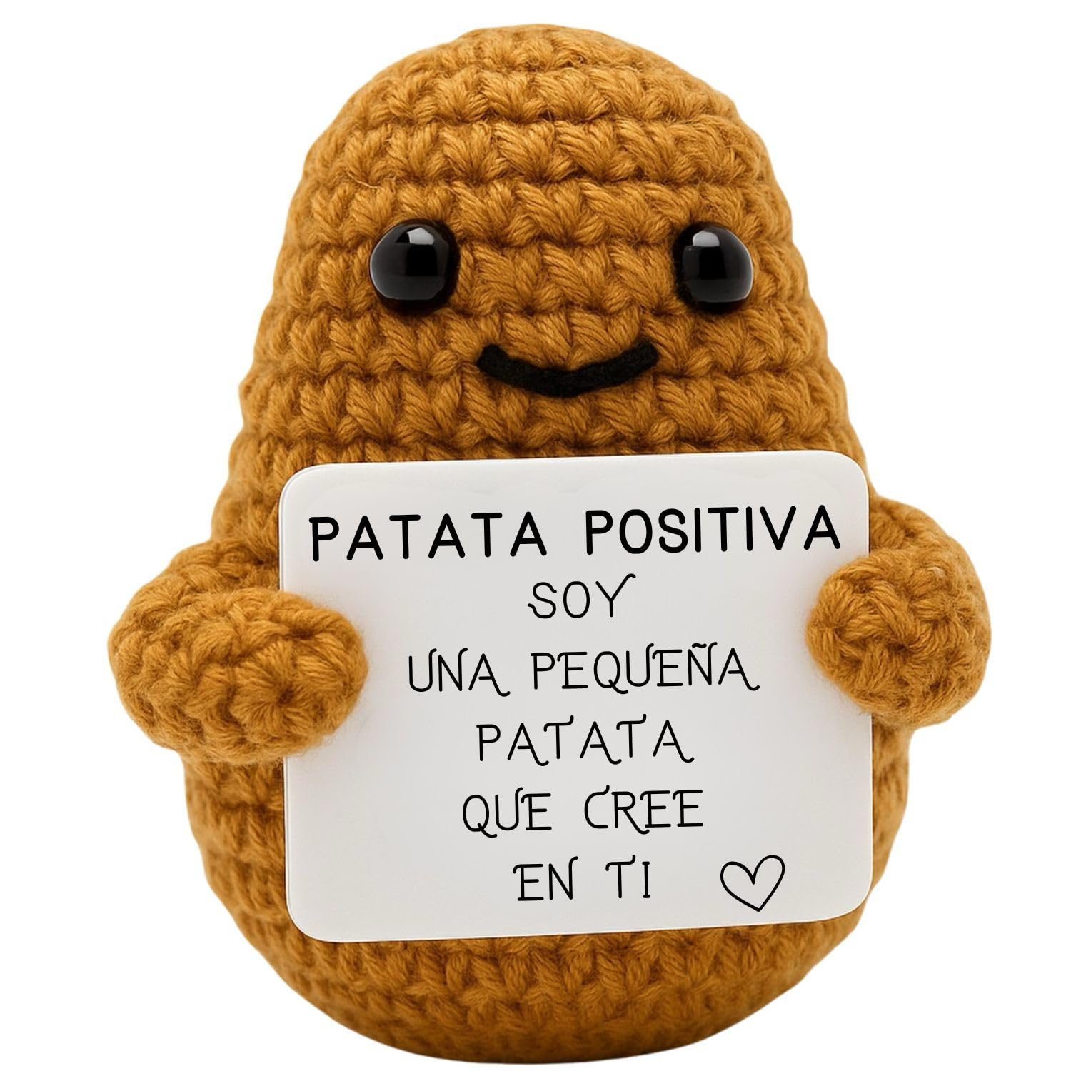 Patata Positiva© | Regalo Original y Divertido | Decoración Hogar | Idea Graciosa | Cumpleaños y Fiesta | Niña Niño Mujer Hombre Hermano Hermana Amigo | Sorpresa Oficina Compañero | Peluche Motivadora