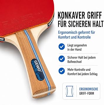 GEWO Rave Speed Pre-Table Tennis Racket Set