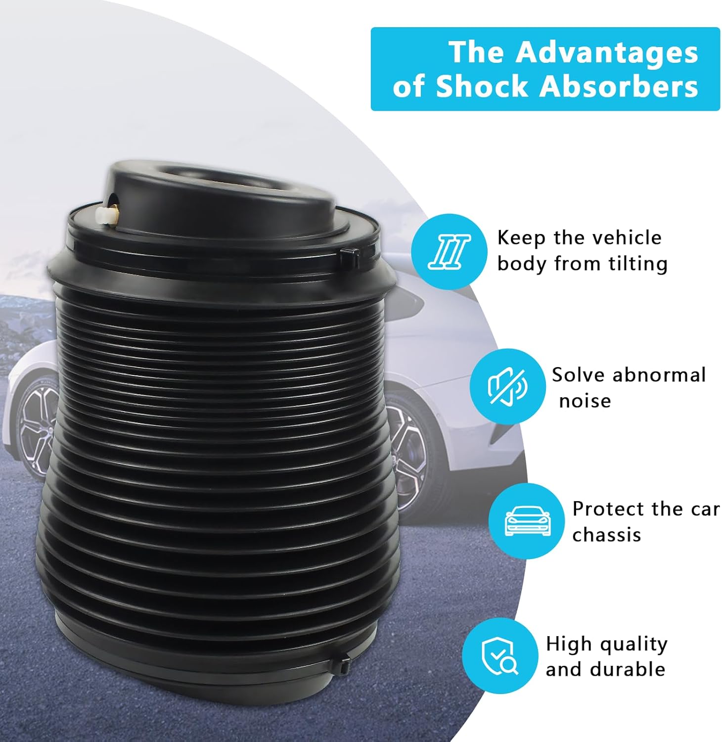 Rear Left Air Spring Bag Suspension Kit Replacement for Jeep Grand Cherokee 2016 2017 2018 2019 2020 2021 2022 68258355AC