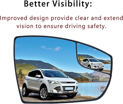 Vista 10 de Espejo calefactable para el lado izquierdo del conductor para Ford C-Max 2013, 2014, 2015, 2016, 2013, 2014, 2015, 2016, 2017, 2018, con calefacción