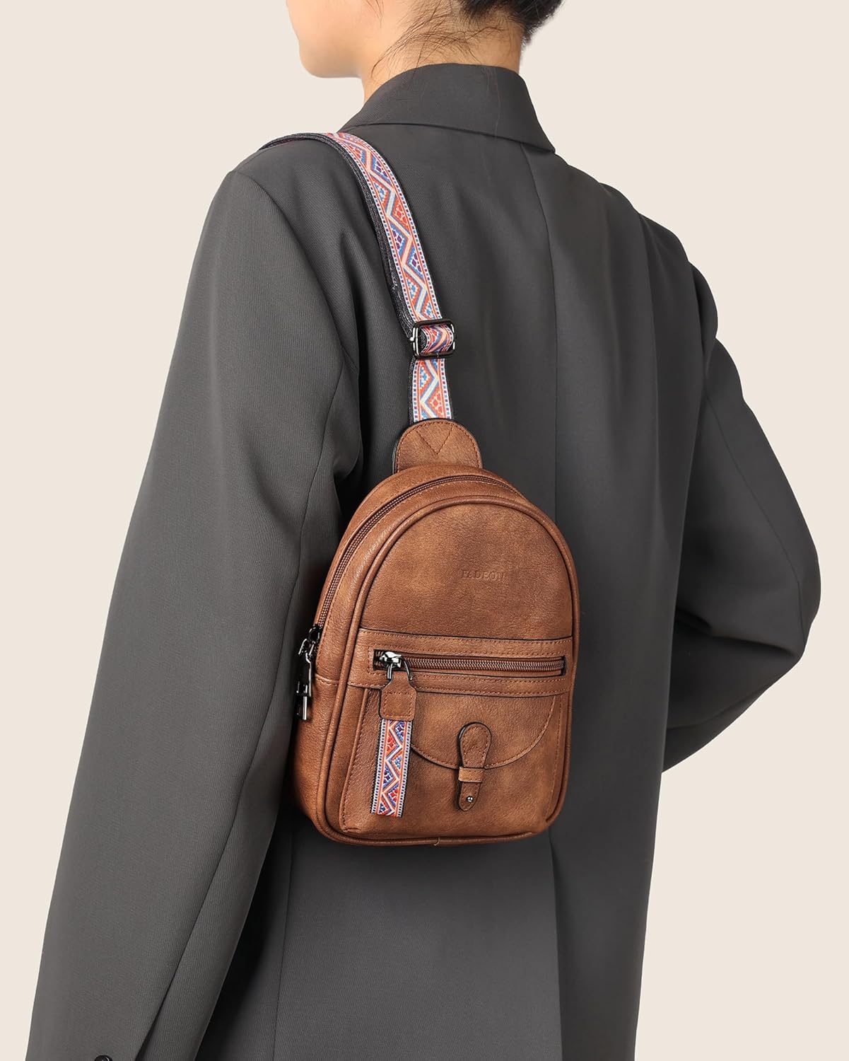 FADEON Small Sling Bag for Women - Mini Crossbody Bag - Designer Sling Purse Cute PU Leather Shoulder Bags - Image 8