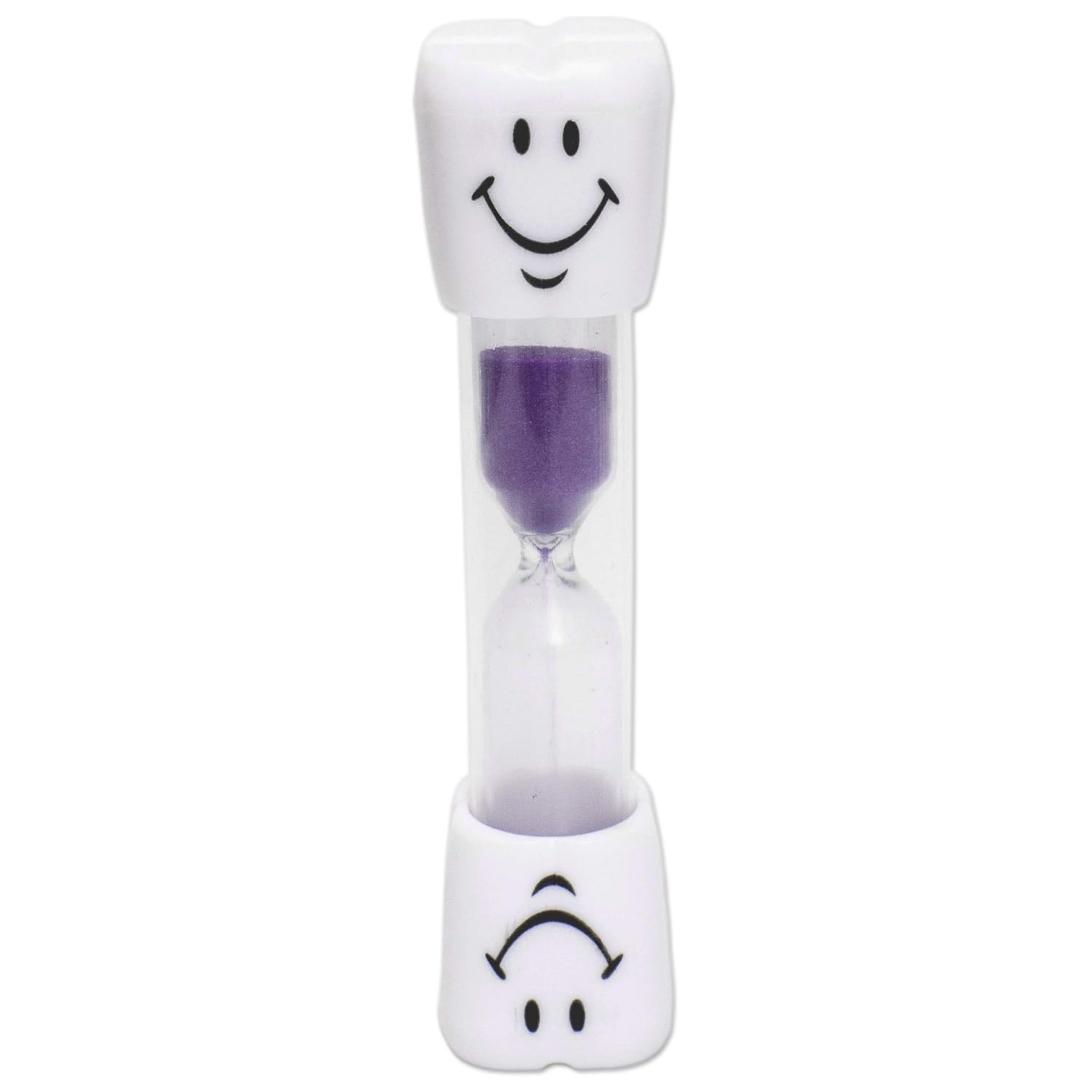 Dental Aesthetics UK Kids Toothbrush Timer 2 Minute Smile Sand Timer for Brushing Children's Teeth (Purple)