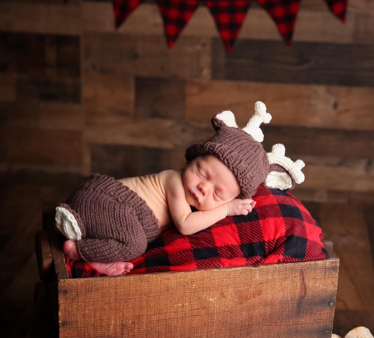 Jastore Baby Photography Props Newborn Boy Girl Photo Shoot Outfits Crochet Costume Infant Knitted Hat Sets